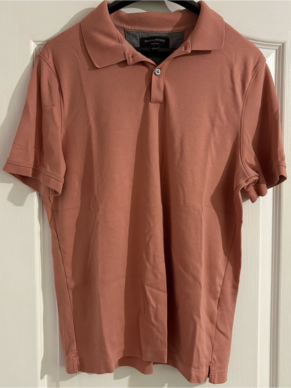Banana Republic Men's Polo Shirt - Dusty Rose